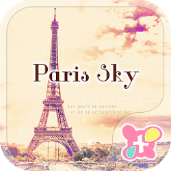 かわいい壁紙・アイコン-Paris sky-無料きせかえ