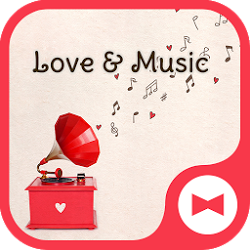 かわいい壁紙アイコン LOVE & MUSIC 無料